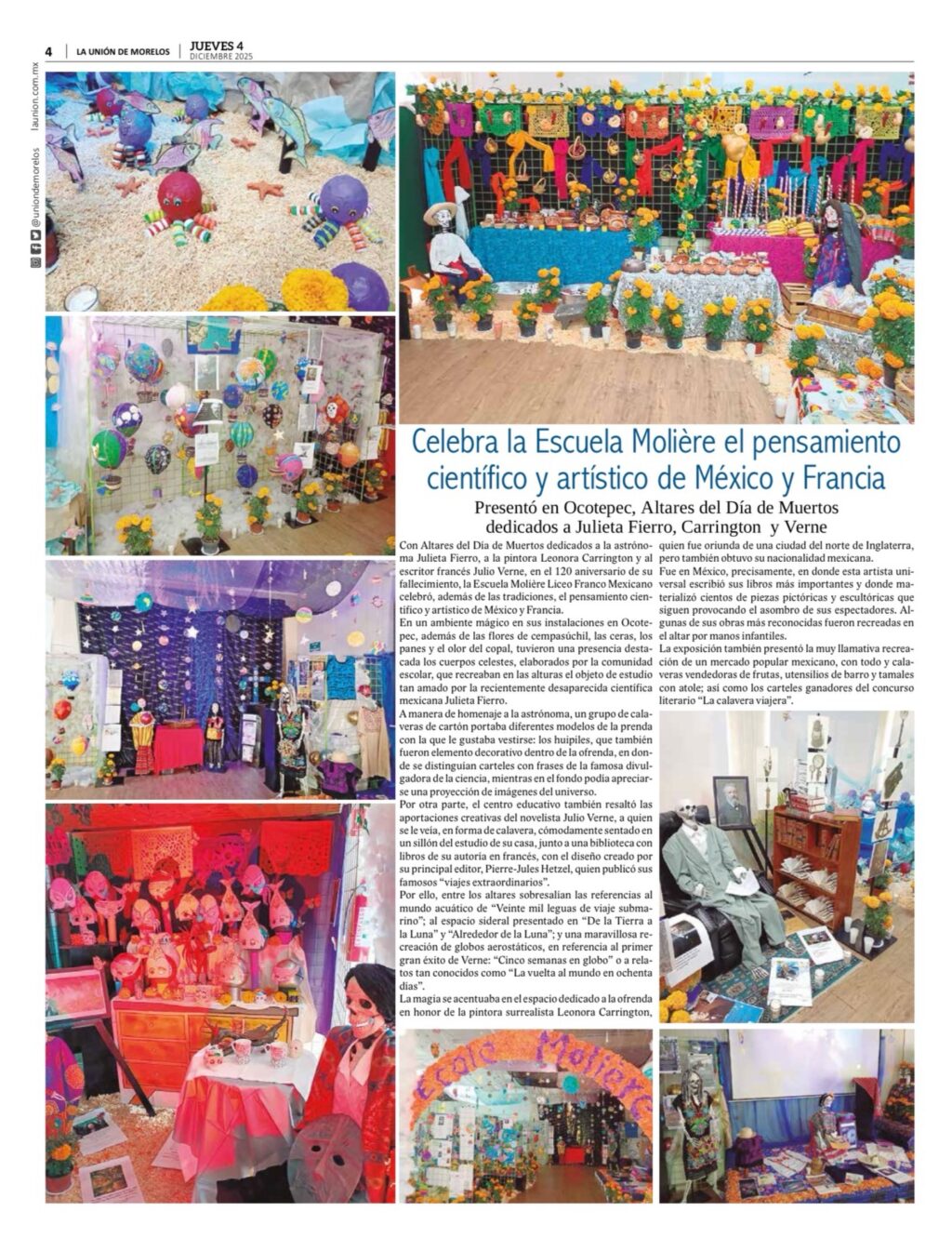 Instagram post from escuelamolierelfm. This post is in position 5.